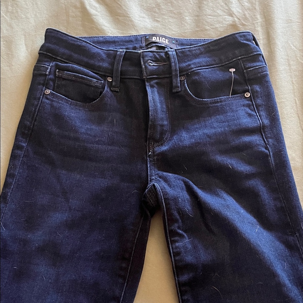 PAIGE Women's Deep Indigo Skinny Jeans